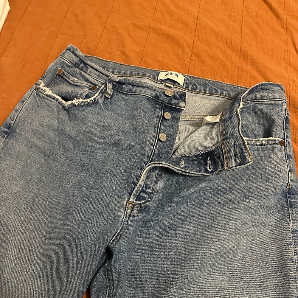 Agolde Classic Blue Denim Jeans